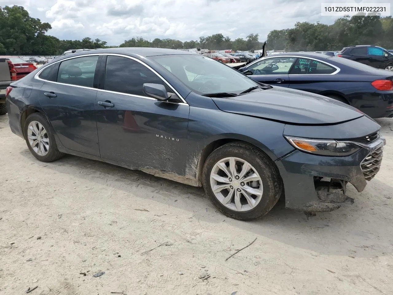 2021 Chevrolet Malibu Lt VIN: 1G1ZD5ST1MF022231 Lot: 72501564