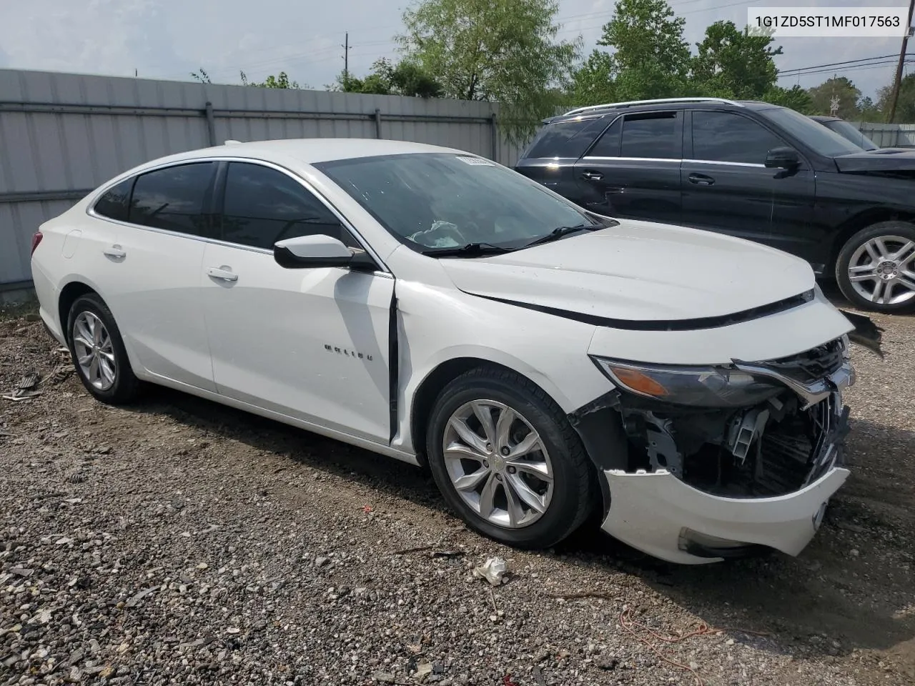 2021 Chevrolet Malibu Lt VIN: 1G1ZD5ST1MF017563 Lot: 72563564