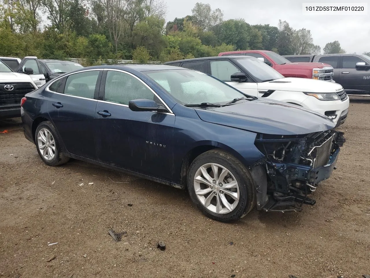 2021 Chevrolet Malibu Lt VIN: 1G1ZD5ST2MF010220 Lot: 72781624