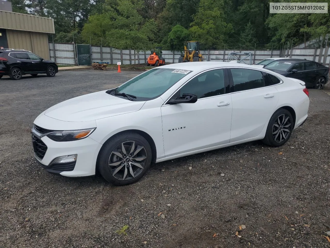 2021 Chevrolet Malibu Rs VIN: 1G1ZG5ST5MF012082 Lot: 72785944