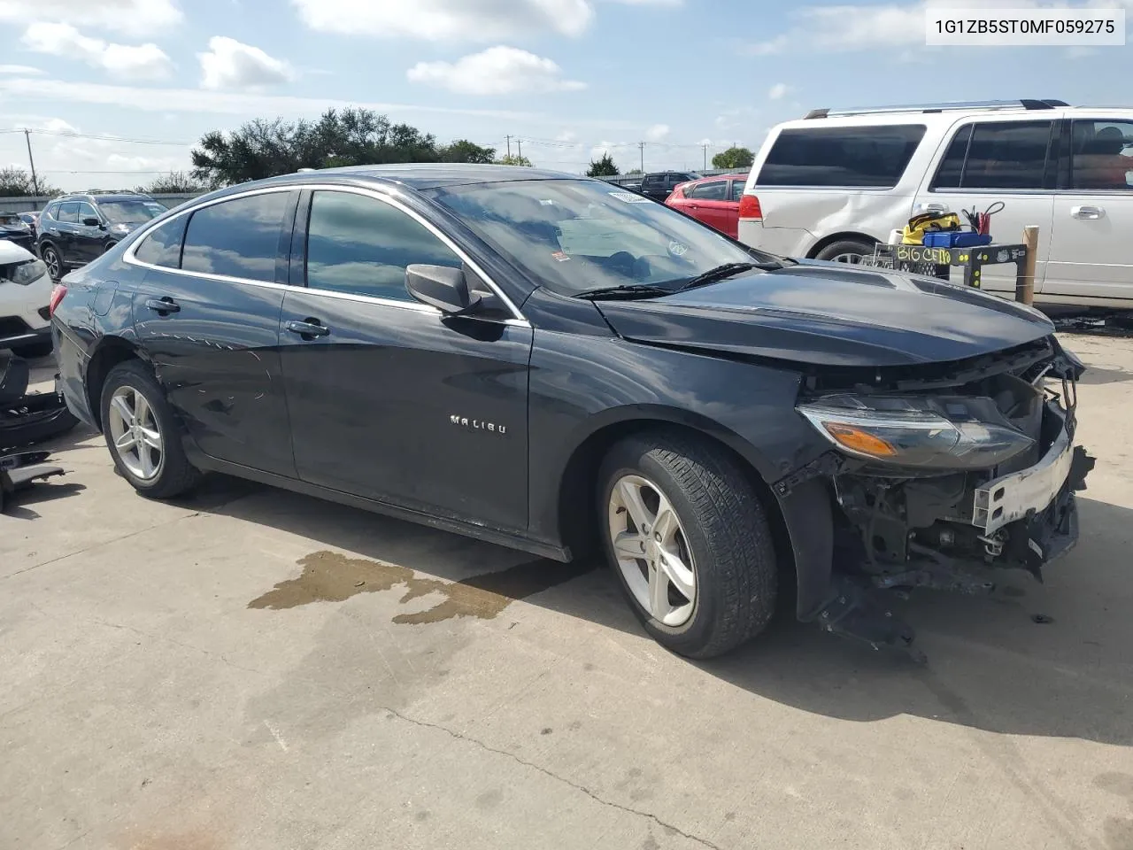 2021 Chevrolet Malibu Ls VIN: 1G1ZB5ST0MF059275 Lot: 72808044