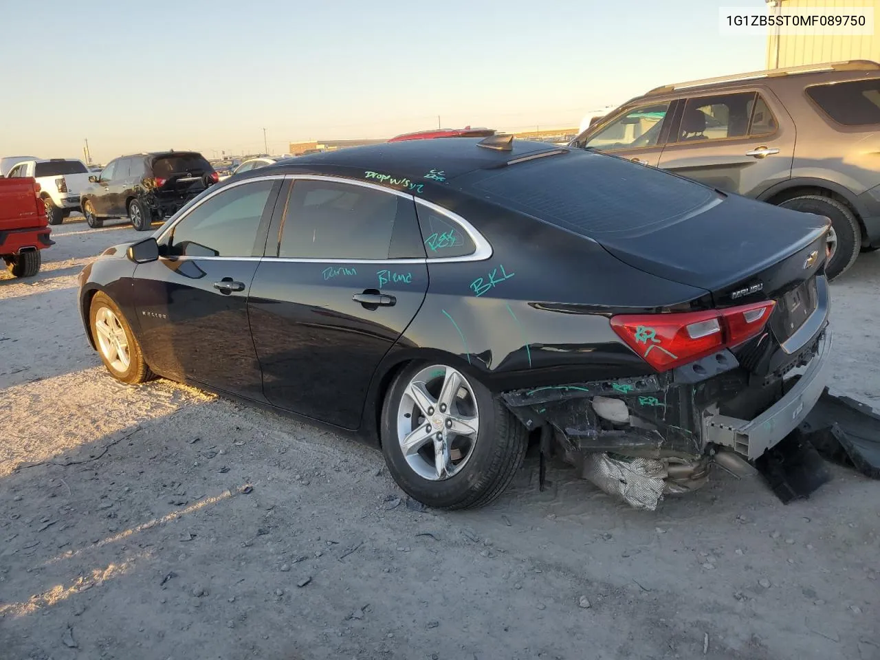 2021 Chevrolet Malibu Ls VIN: 1G1ZB5ST0MF089750 Lot: 72859954