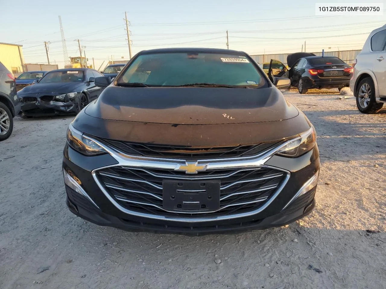 2021 Chevrolet Malibu Ls VIN: 1G1ZB5ST0MF089750 Lot: 72859954