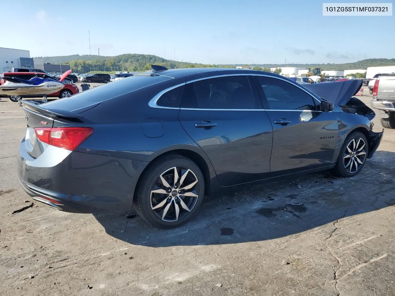 2021 Chevrolet Malibu Rs VIN: 1G1ZG5ST1MF037321 Lot: 72936094