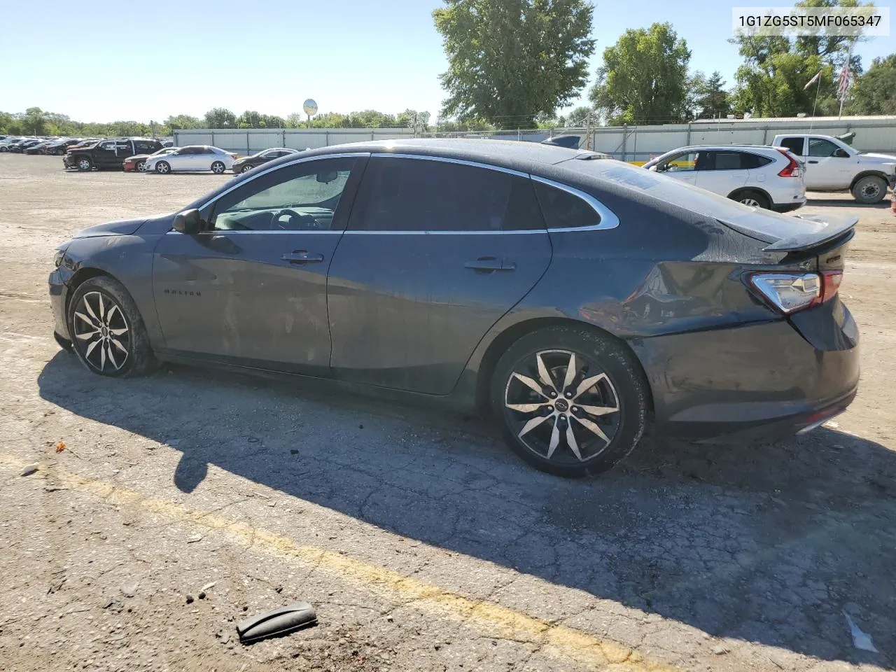 2021 Chevrolet Malibu Rs VIN: 1G1ZG5ST5MF065347 Lot: 73007184