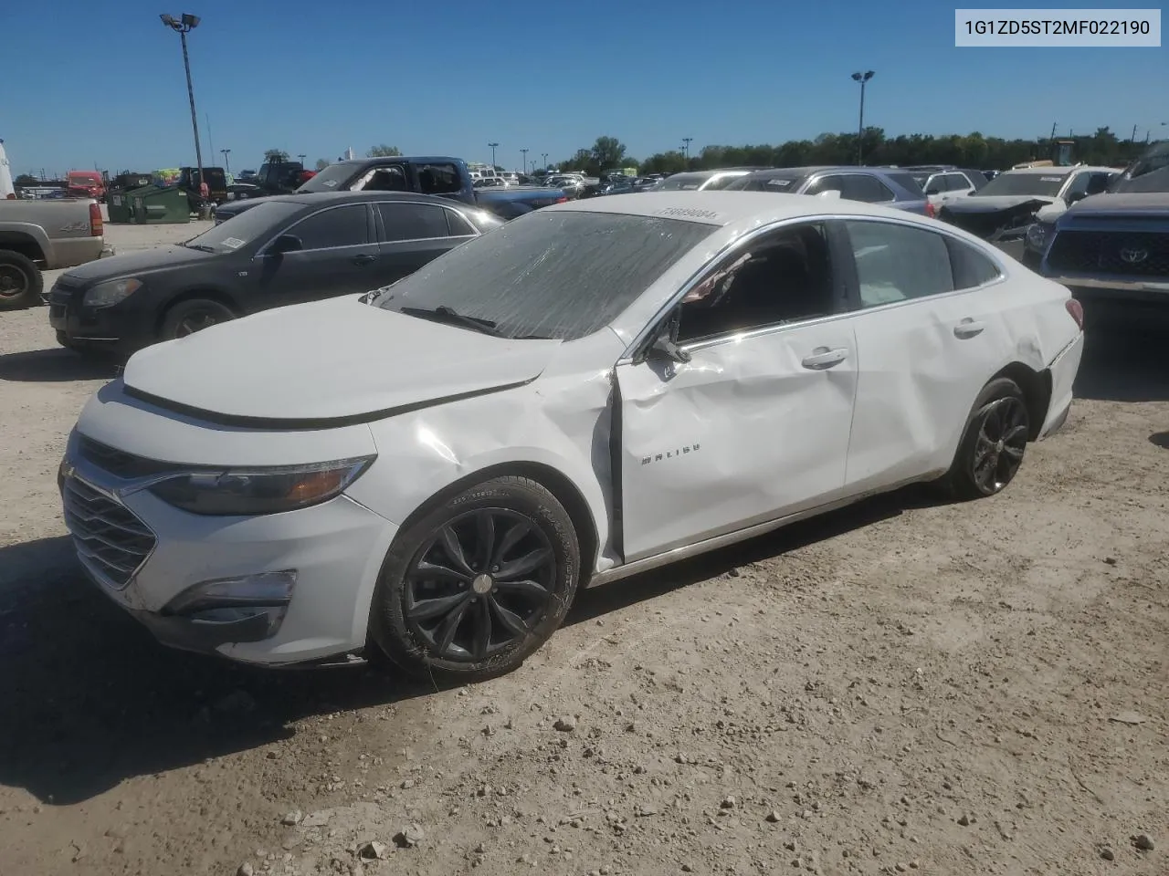 2021 Chevrolet Malibu Lt VIN: 1G1ZD5ST2MF022190 Lot: 73089084