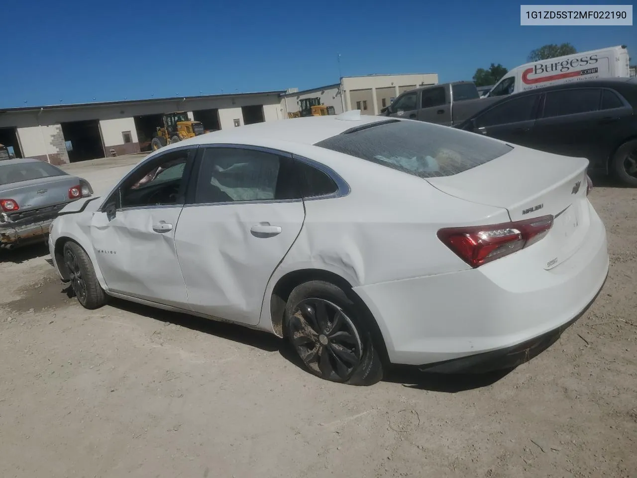 2021 Chevrolet Malibu Lt VIN: 1G1ZD5ST2MF022190 Lot: 73089084