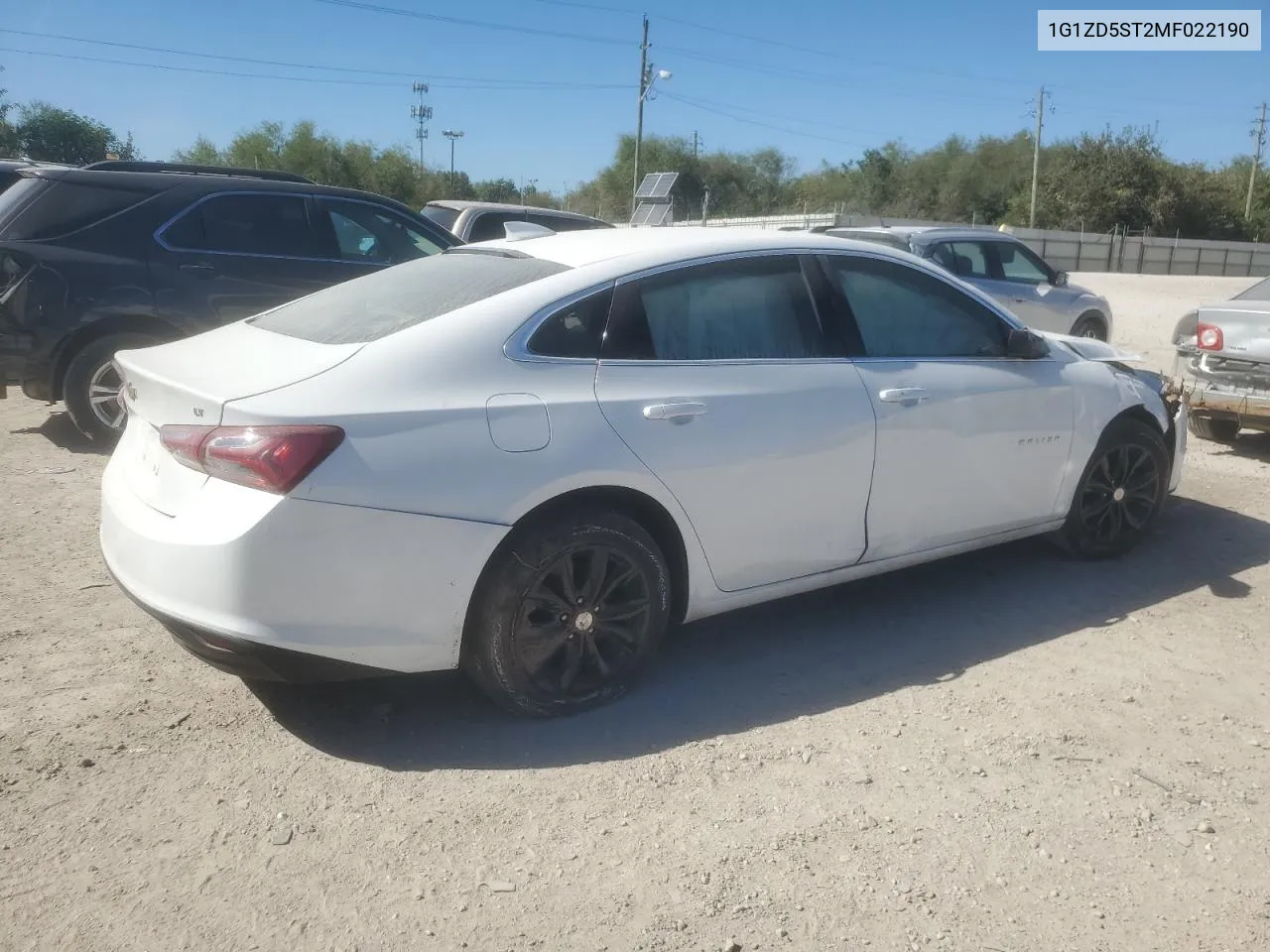 2021 Chevrolet Malibu Lt VIN: 1G1ZD5ST2MF022190 Lot: 73089084