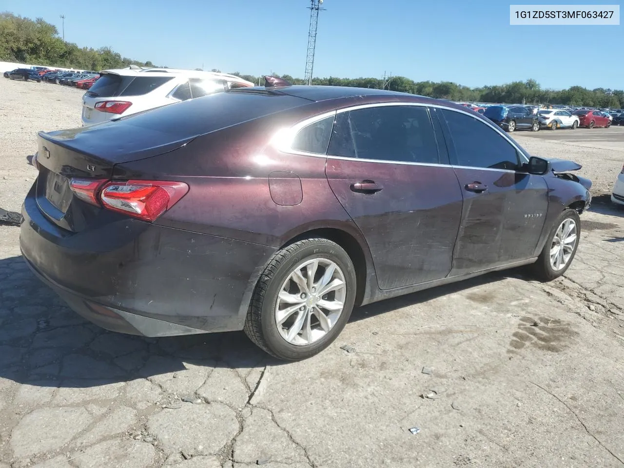 2021 Chevrolet Malibu Lt VIN: 1G1ZD5ST3MF063427 Lot: 73101444