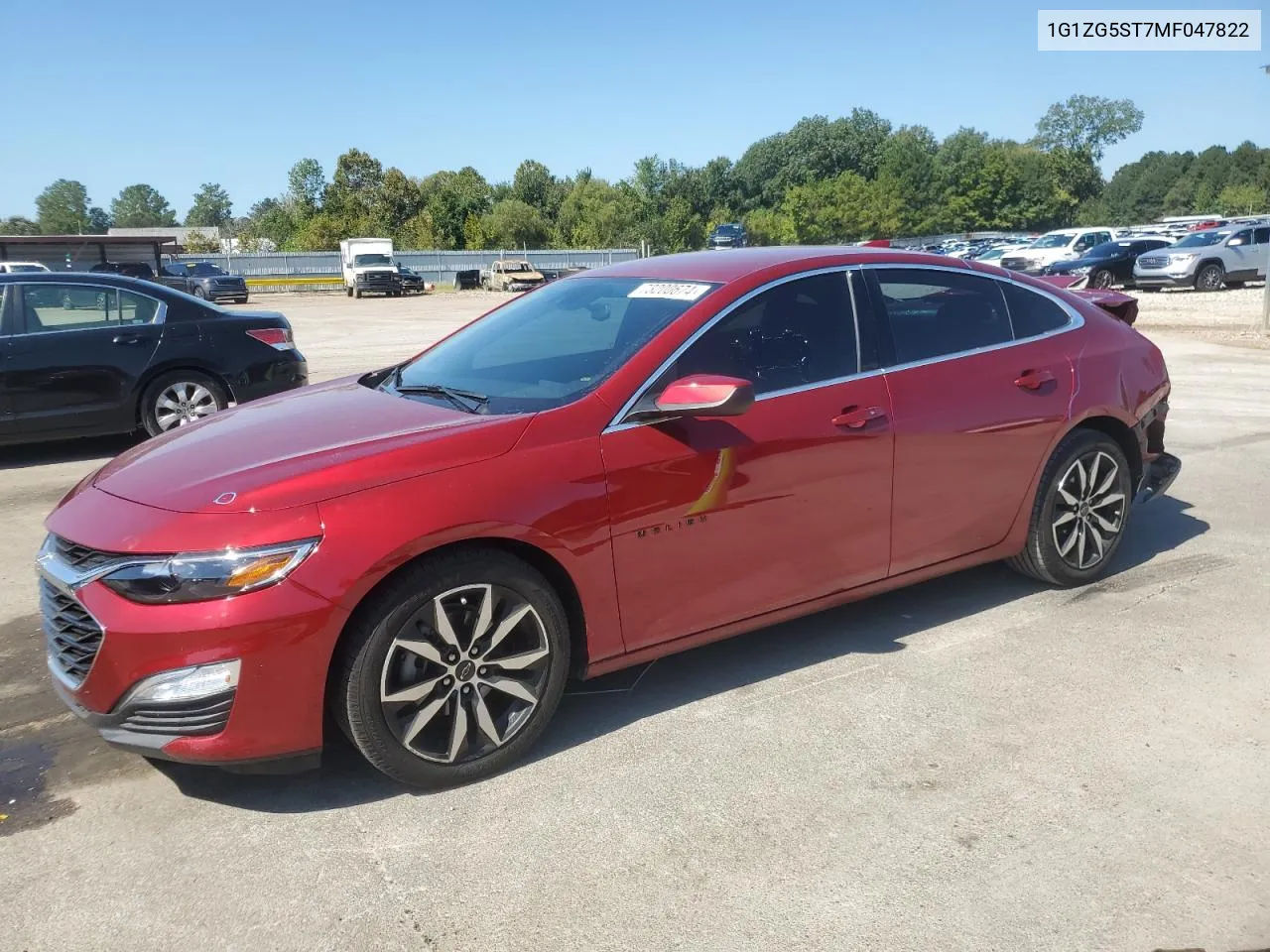 2021 Chevrolet Malibu Rs VIN: 1G1ZG5ST7MF047822 Lot: 73200674