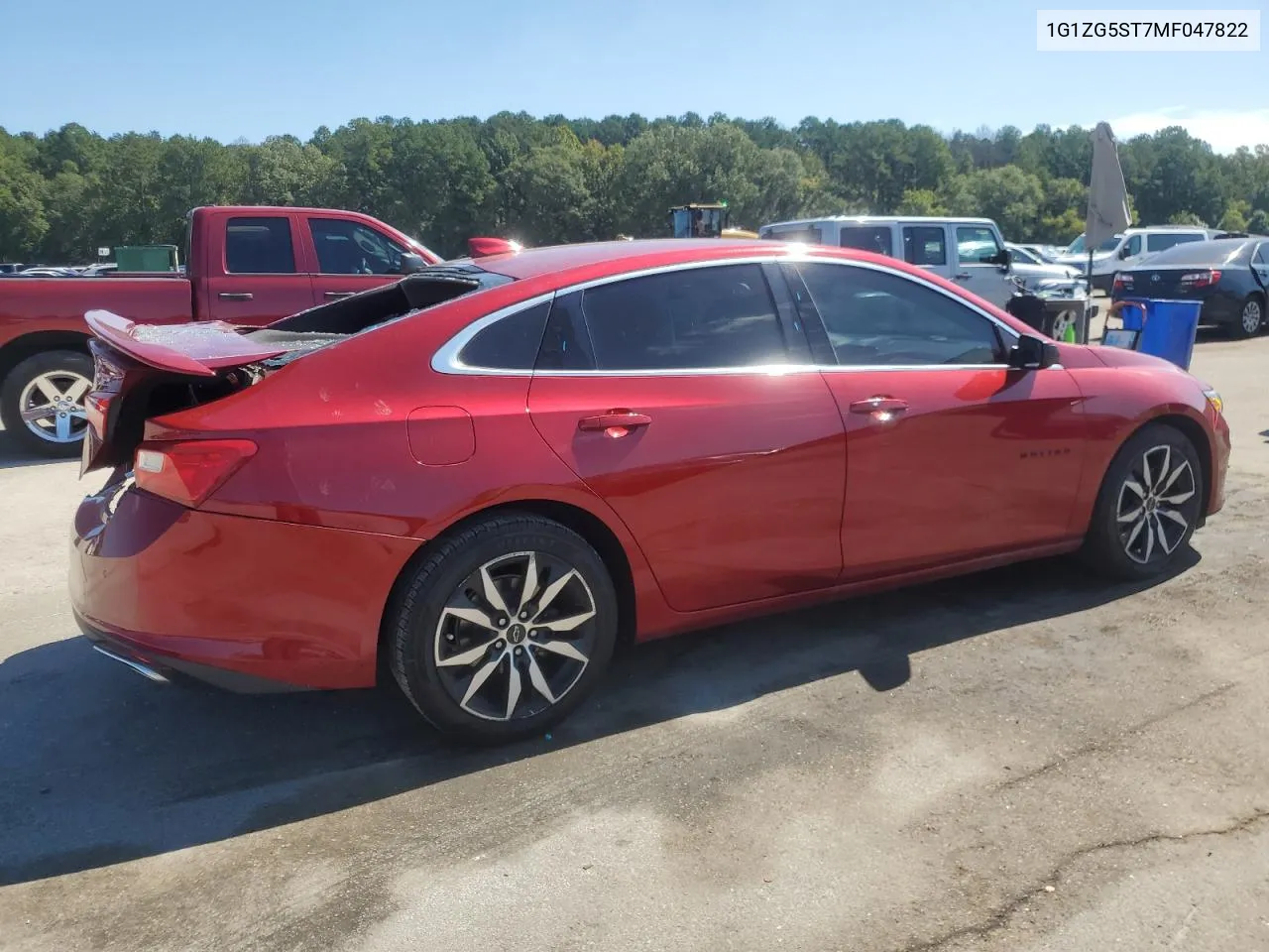 2021 Chevrolet Malibu Rs VIN: 1G1ZG5ST7MF047822 Lot: 73200674