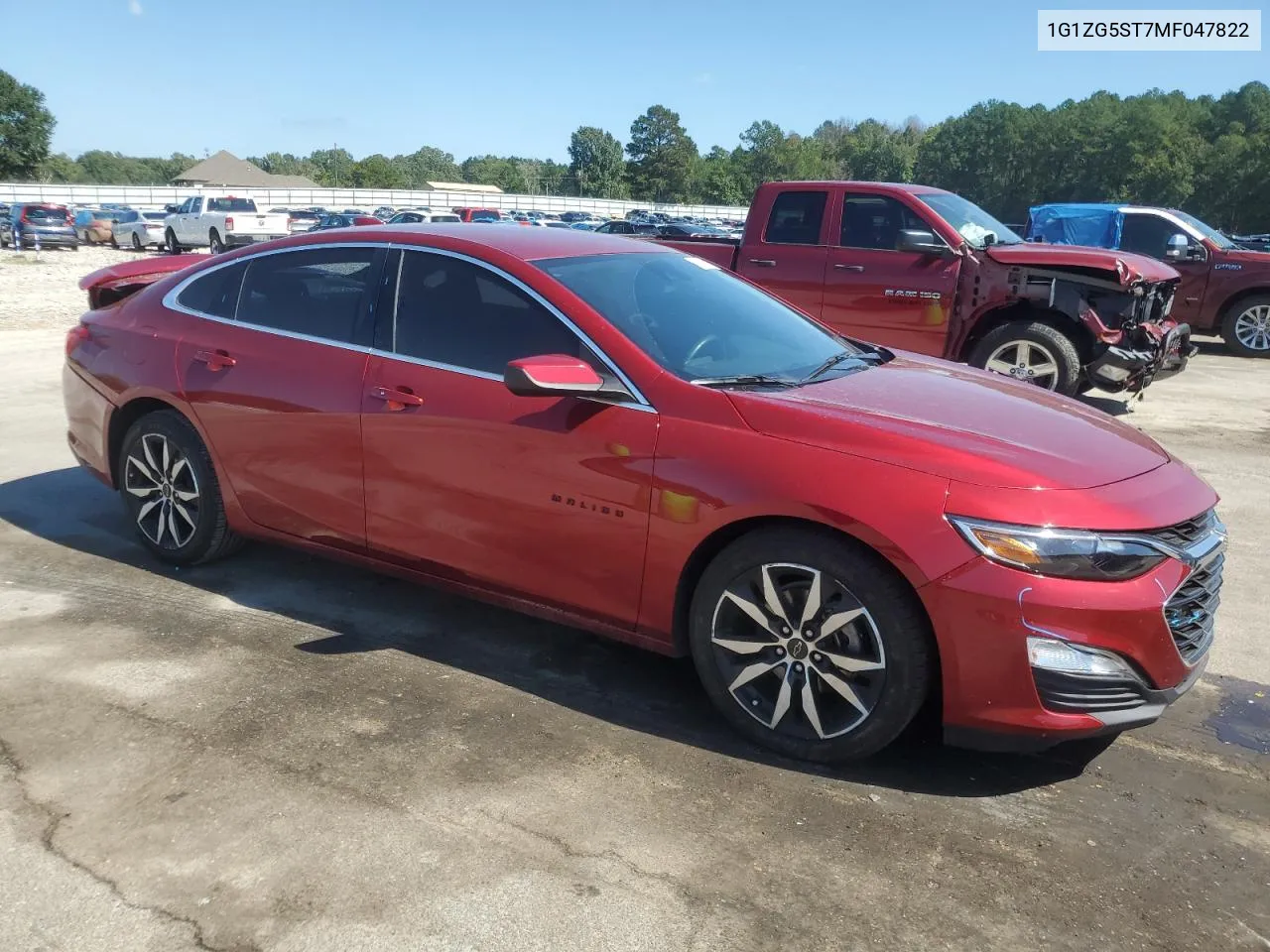 2021 Chevrolet Malibu Rs VIN: 1G1ZG5ST7MF047822 Lot: 73200674