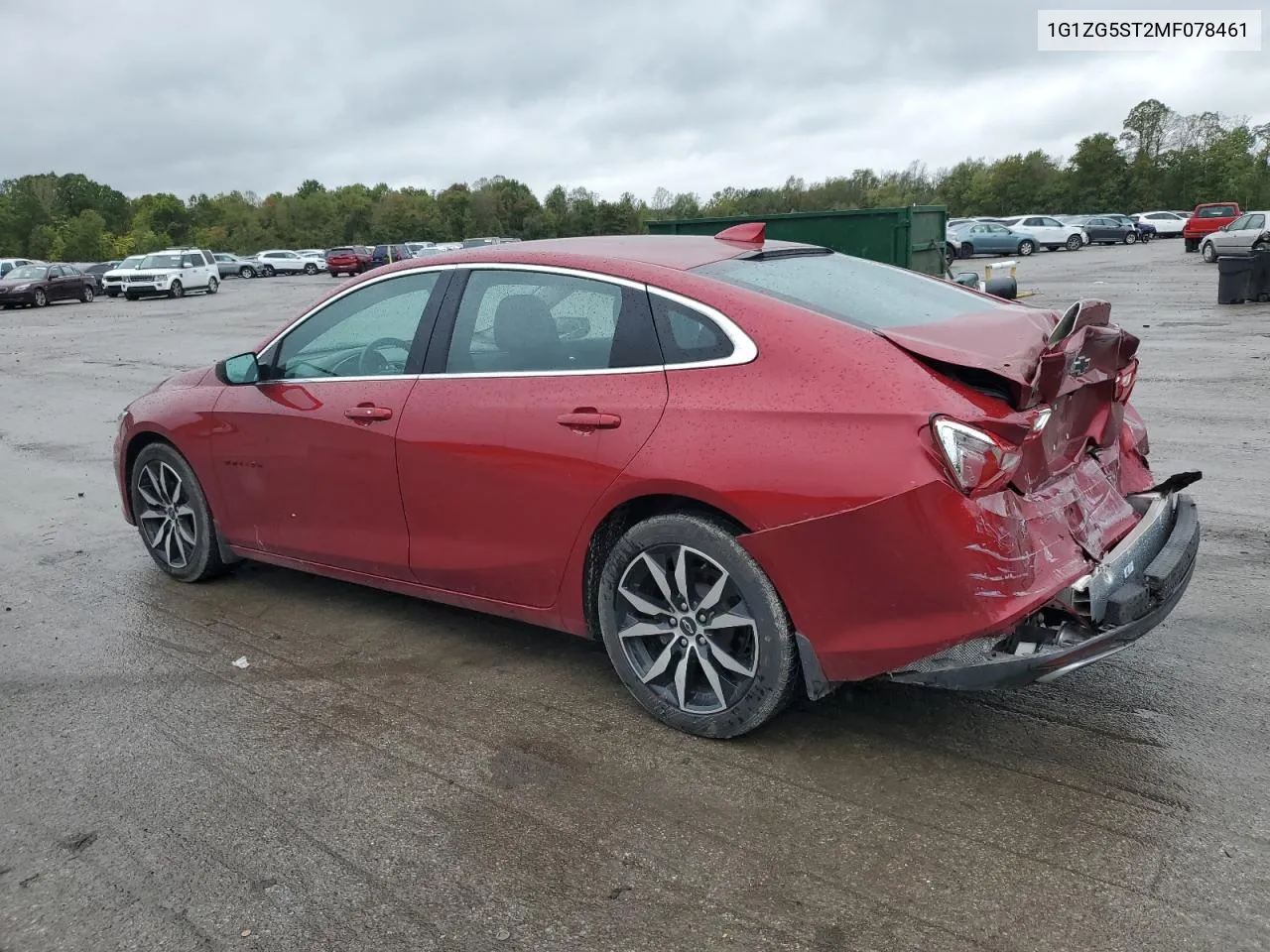 2021 Chevrolet Malibu Rs VIN: 1G1ZG5ST2MF078461 Lot: 73274134