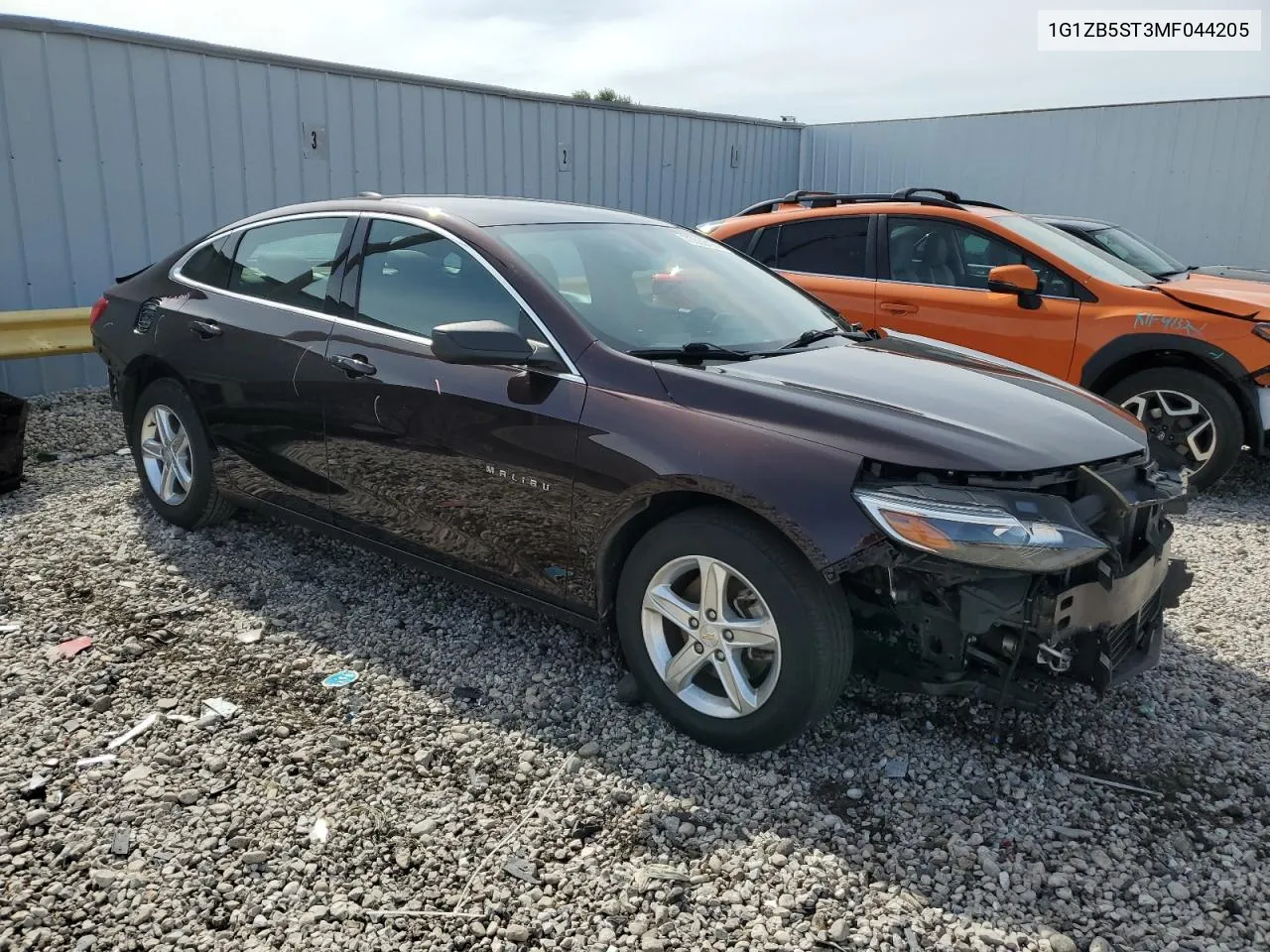 2021 Chevrolet Malibu Ls VIN: 1G1ZB5ST3MF044205 Lot: 73388164