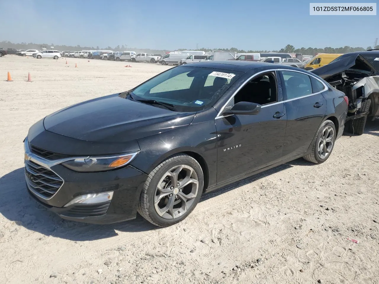 2021 Chevrolet Malibu Lt VIN: 1G1ZD5ST2MF066805 Lot: 73470174