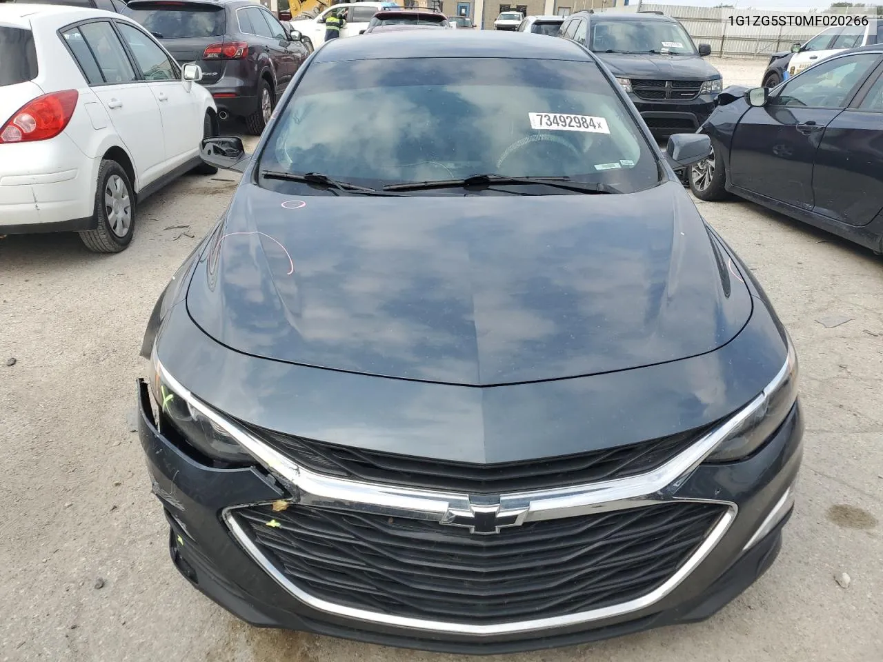 2021 Chevrolet Malibu Rs VIN: 1G1ZG5ST0MF020266 Lot: 73492984