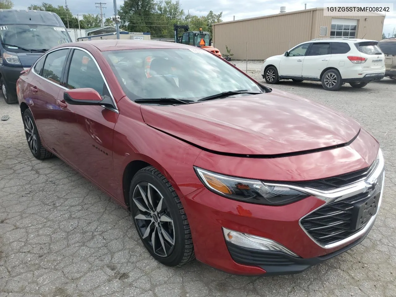 2021 Chevrolet Malibu Rs VIN: 1G1ZG5ST3MF008242 Lot: 73535814