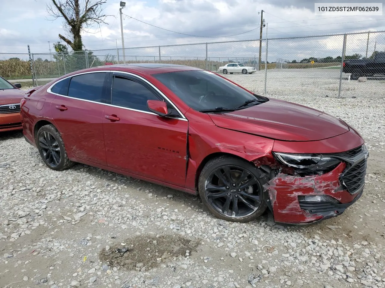 2021 Chevrolet Malibu Lt VIN: 1G1ZD5ST2MF062639 Lot: 73547574