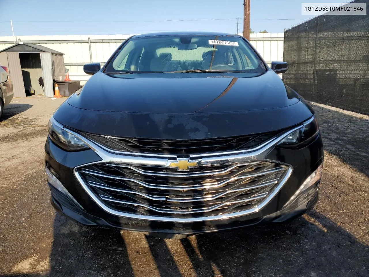 2021 Chevrolet Malibu Lt VIN: 1G1ZD5ST0MF021846 Lot: 73739994