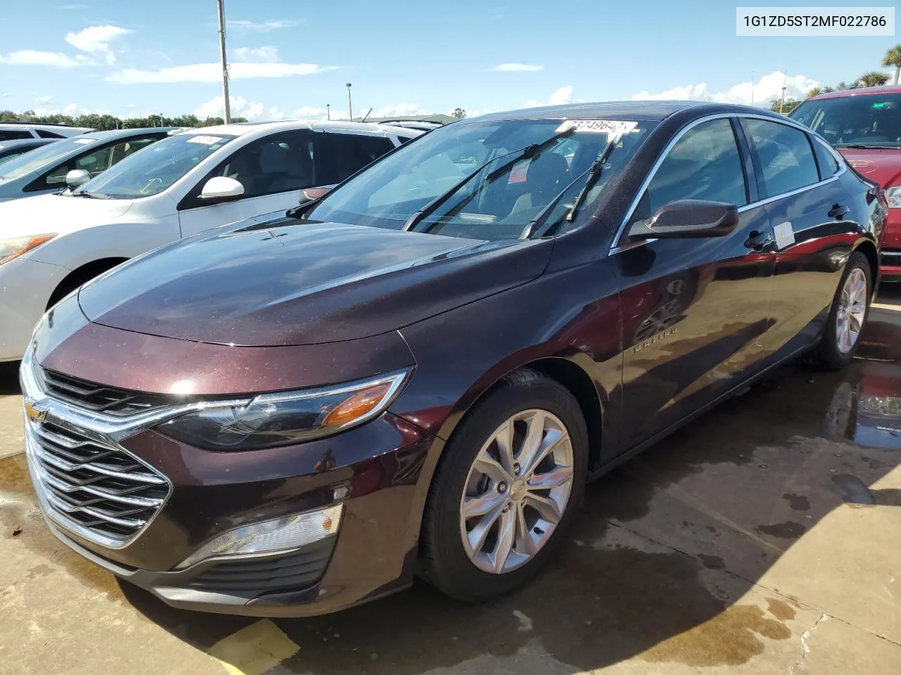 2021 Chevrolet Malibu Lt VIN: 1G1ZD5ST2MF022786 Lot: 73749644