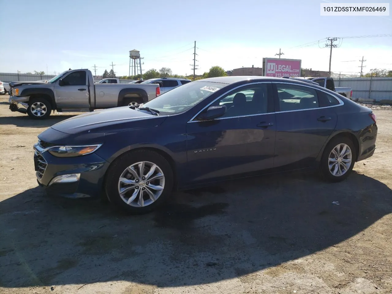 2021 Chevrolet Malibu Lt VIN: 1G1ZD5STXMF026469 Lot: 73764694