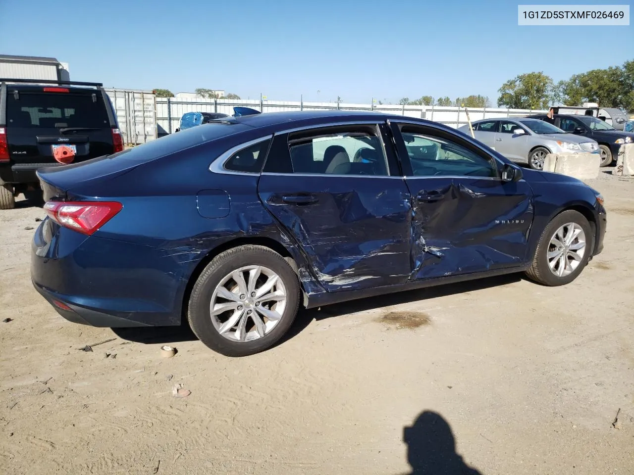 2021 Chevrolet Malibu Lt VIN: 1G1ZD5STXMF026469 Lot: 73764694