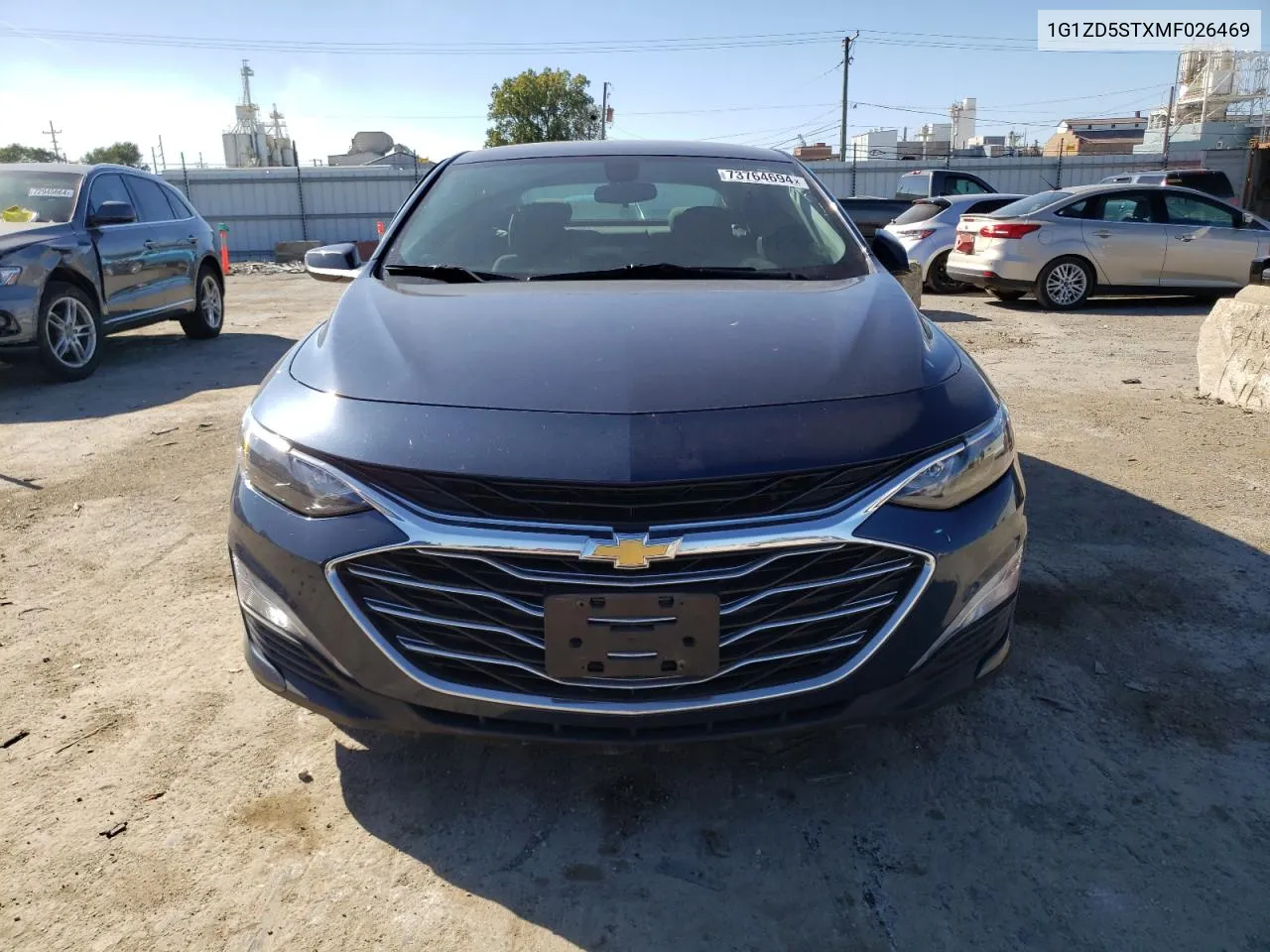 2021 Chevrolet Malibu Lt VIN: 1G1ZD5STXMF026469 Lot: 73764694