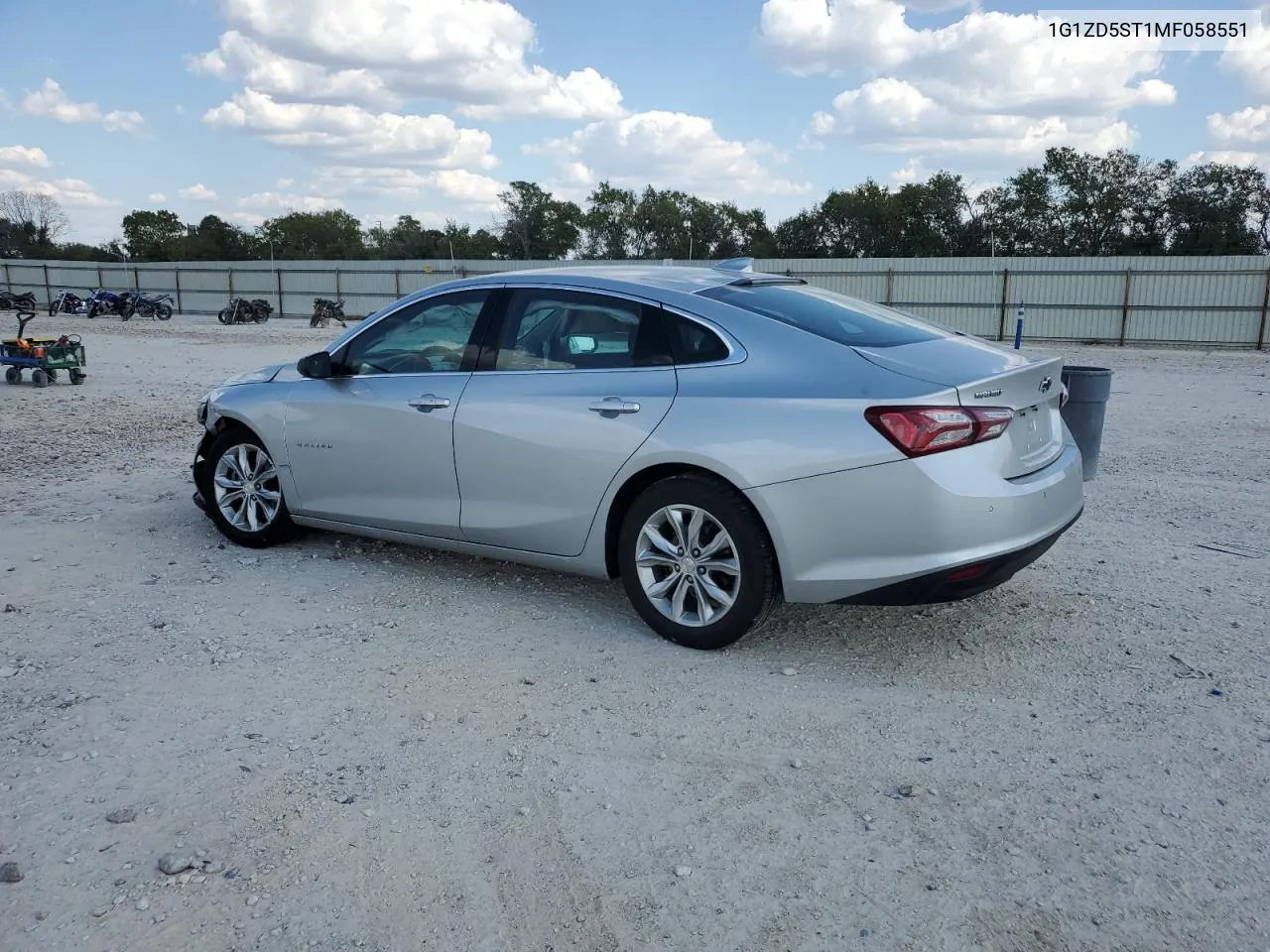 2021 Chevrolet Malibu Lt VIN: 1G1ZD5ST1MF058551 Lot: 74112804