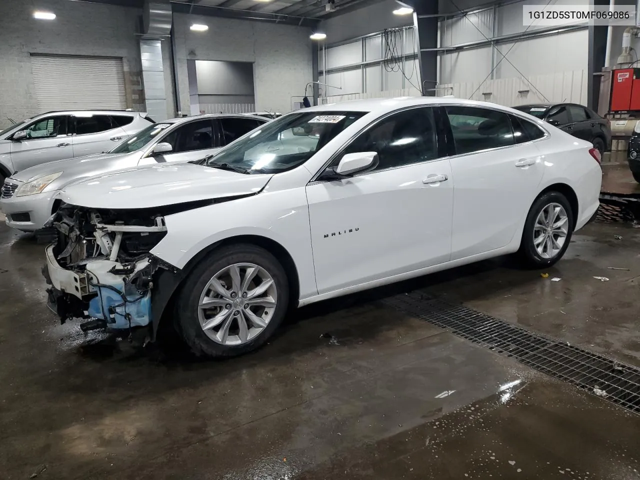 2021 Chevrolet Malibu Lt VIN: 1G1ZD5ST0MF069086 Lot: 74274004