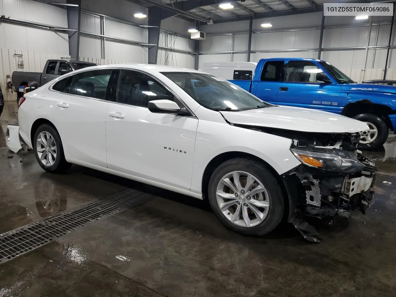 2021 Chevrolet Malibu Lt VIN: 1G1ZD5ST0MF069086 Lot: 74274004