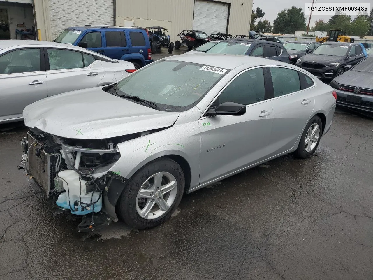 2021 Chevrolet Malibu Ls VIN: 1G1ZC5STXMF003485 Lot: 74506444