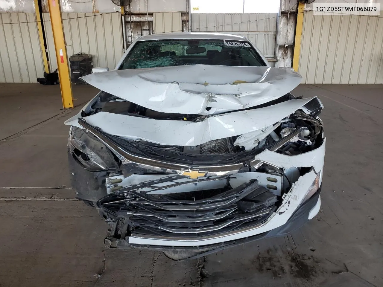 2021 Chevrolet Malibu Lt VIN: 1G1ZD5ST9MF066879 Lot: 74526874