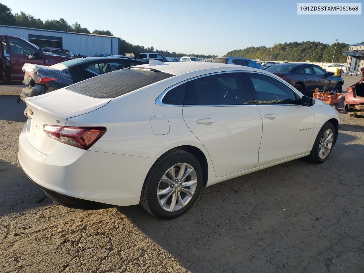 2021 Chevrolet Malibu Lt VIN: 1G1ZD5STXMF060668 Lot: 74549134