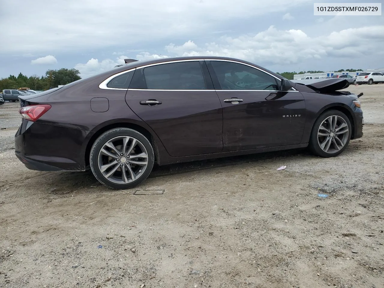 2021 Chevrolet Malibu Lt VIN: 1G1ZD5STXMF026729 Lot: 74656044