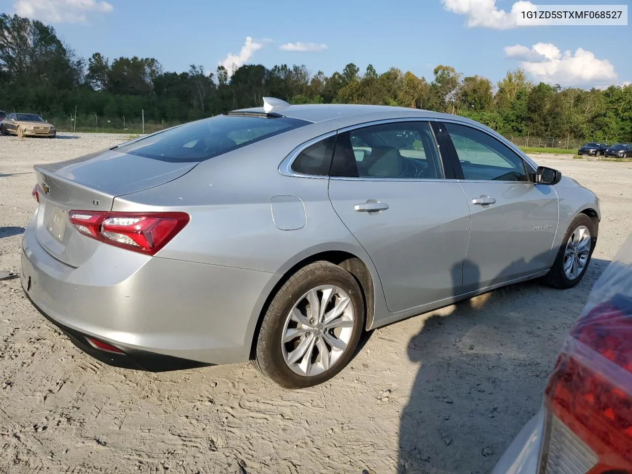 2021 Chevrolet Malibu Lt VIN: 1G1ZD5STXMF068527 Lot: 74754054