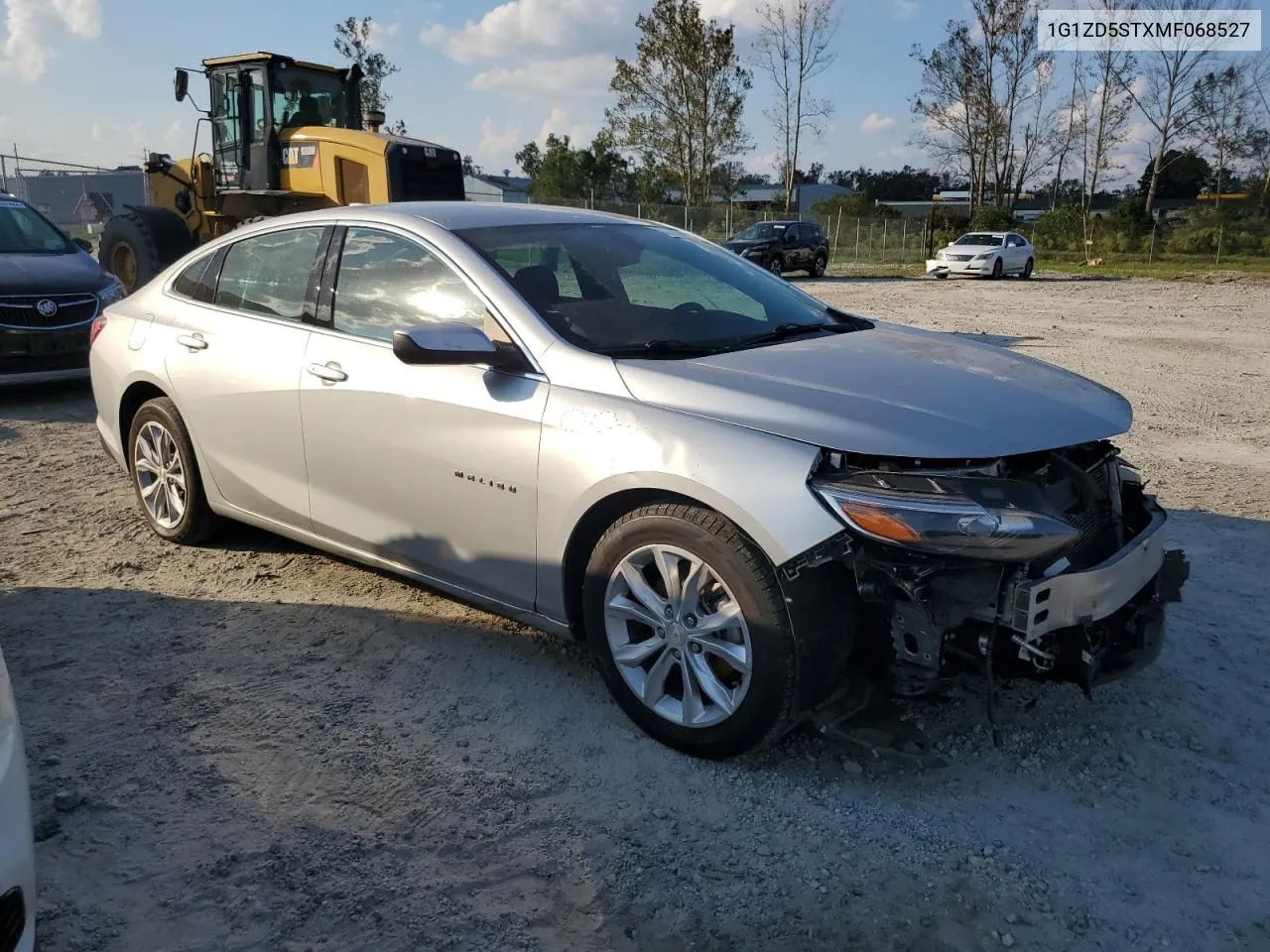 2021 Chevrolet Malibu Lt VIN: 1G1ZD5STXMF068527 Lot: 74754054