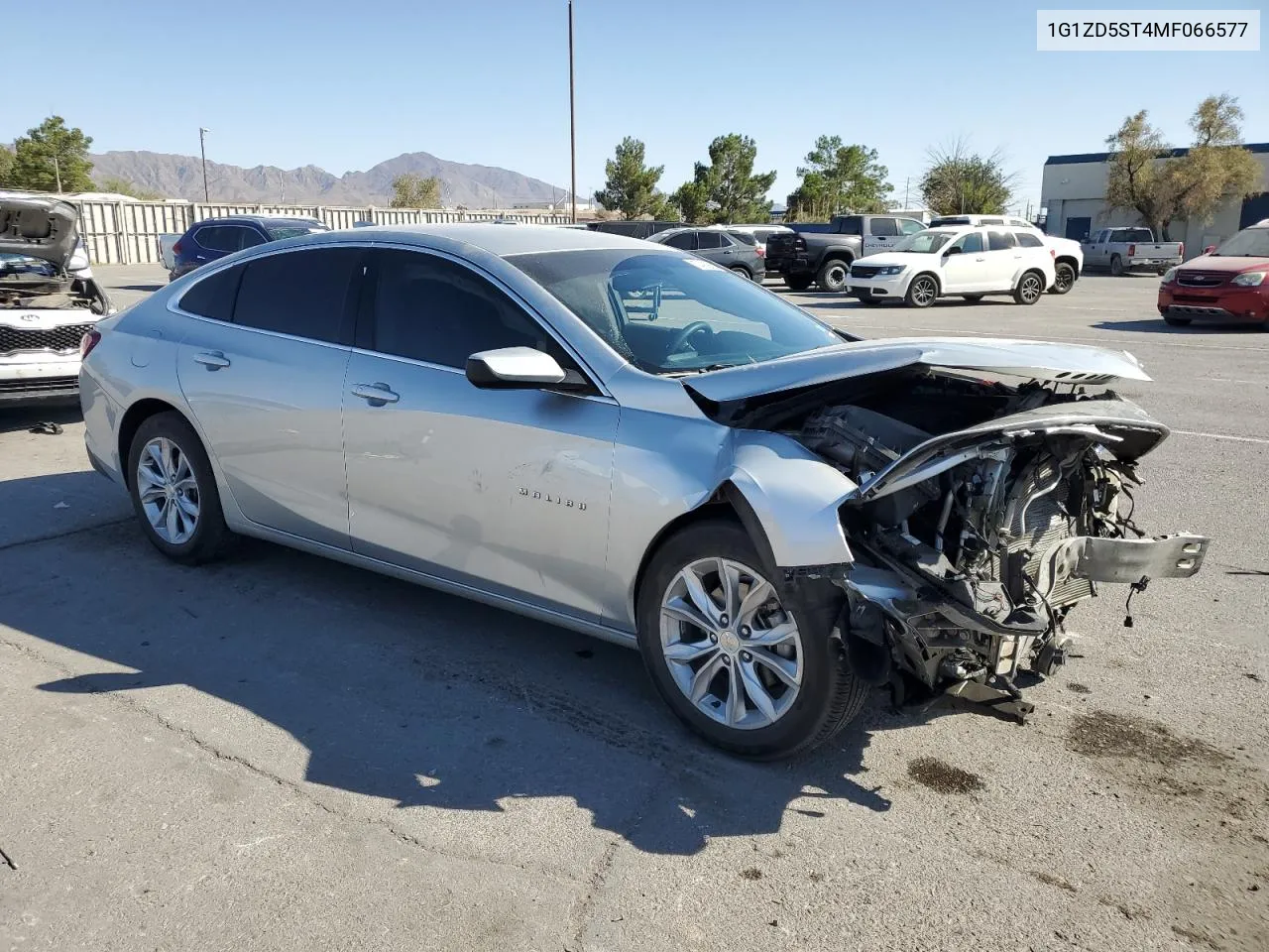 2021 Chevrolet Malibu Lt VIN: 1G1ZD5ST4MF066577 Lot: 74939954