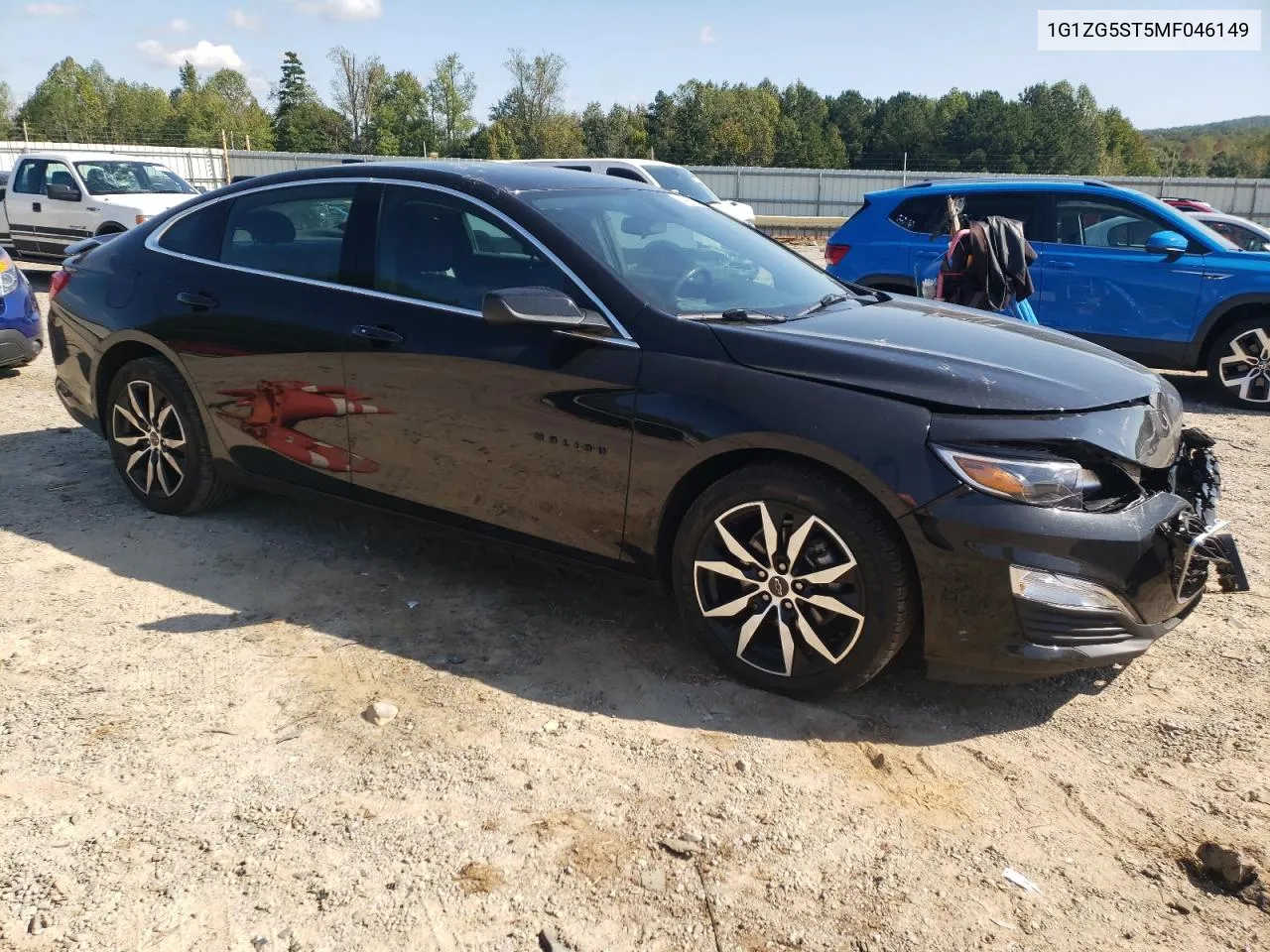 2021 Chevrolet Malibu Rs VIN: 1G1ZG5ST5MF046149 Lot: 74961834