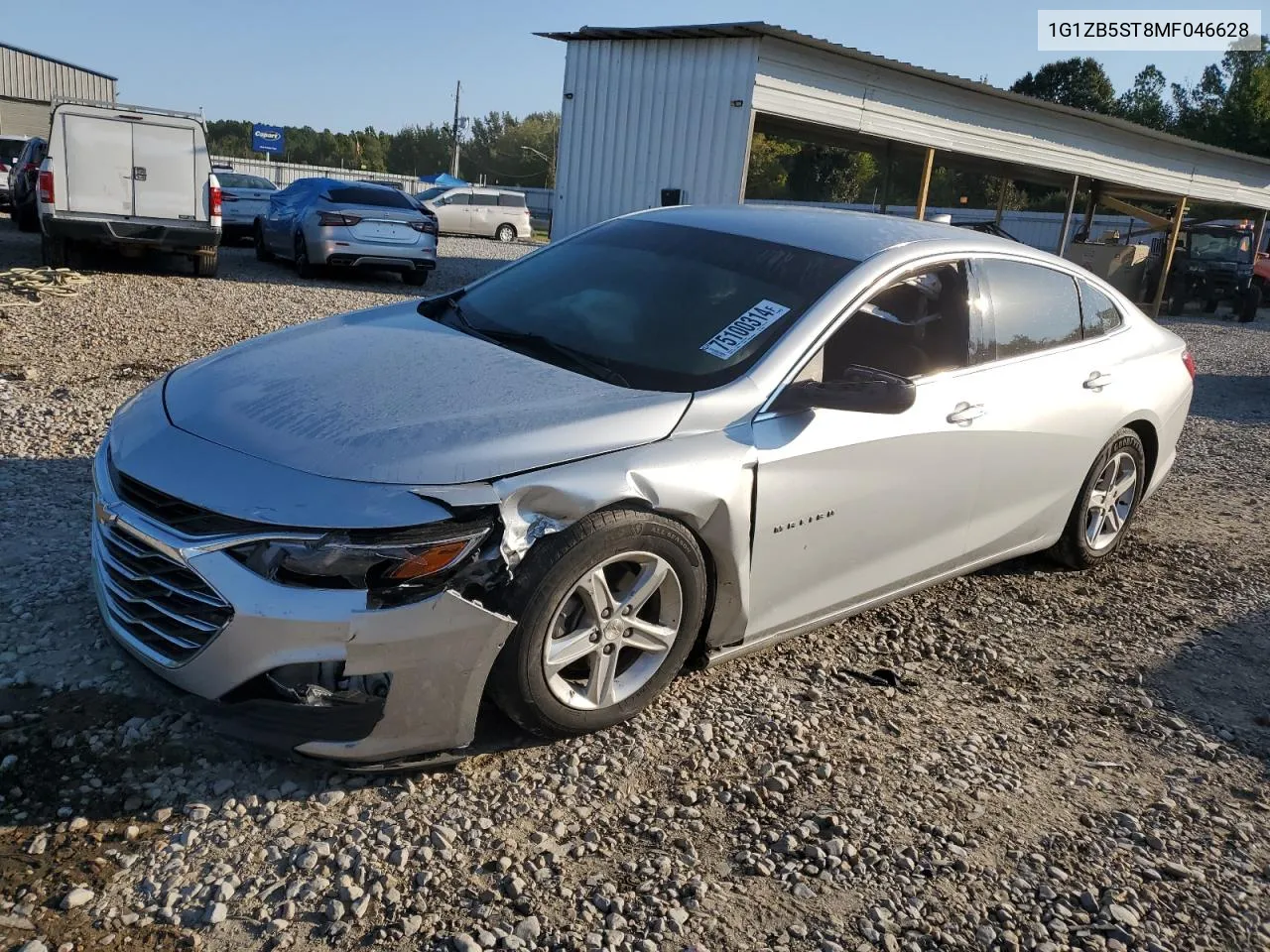 2021 Chevrolet Malibu Ls VIN: 1G1ZB5ST8MF046628 Lot: 75100314