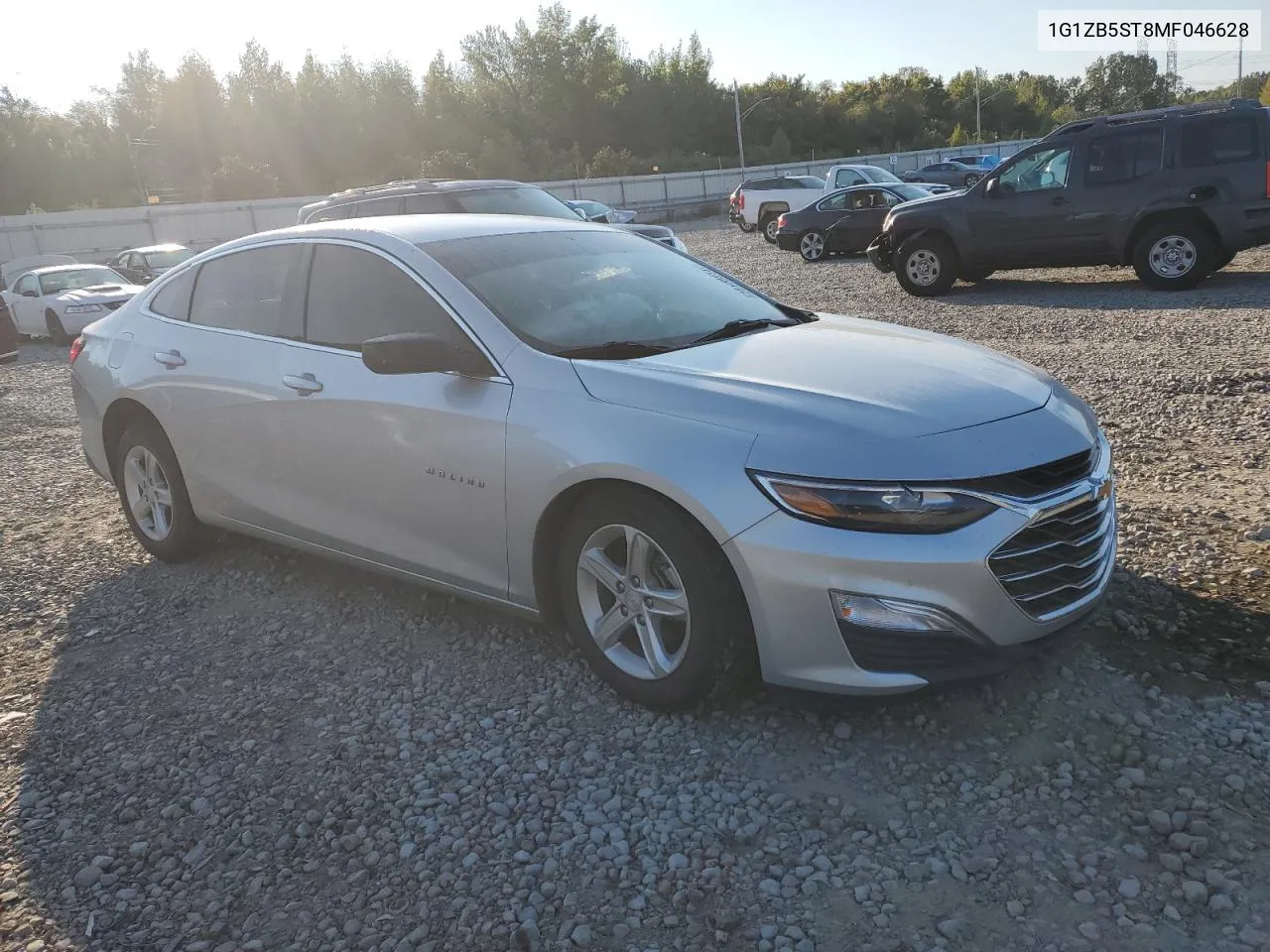 2021 Chevrolet Malibu Ls VIN: 1G1ZB5ST8MF046628 Lot: 75100314