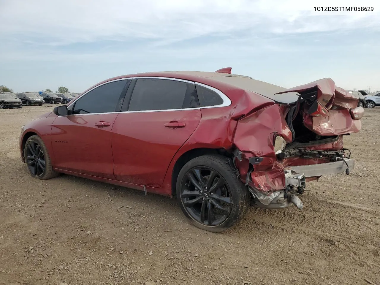 2021 Chevrolet Malibu Lt VIN: 1G1ZD5ST1MF058629 Lot: 75251234