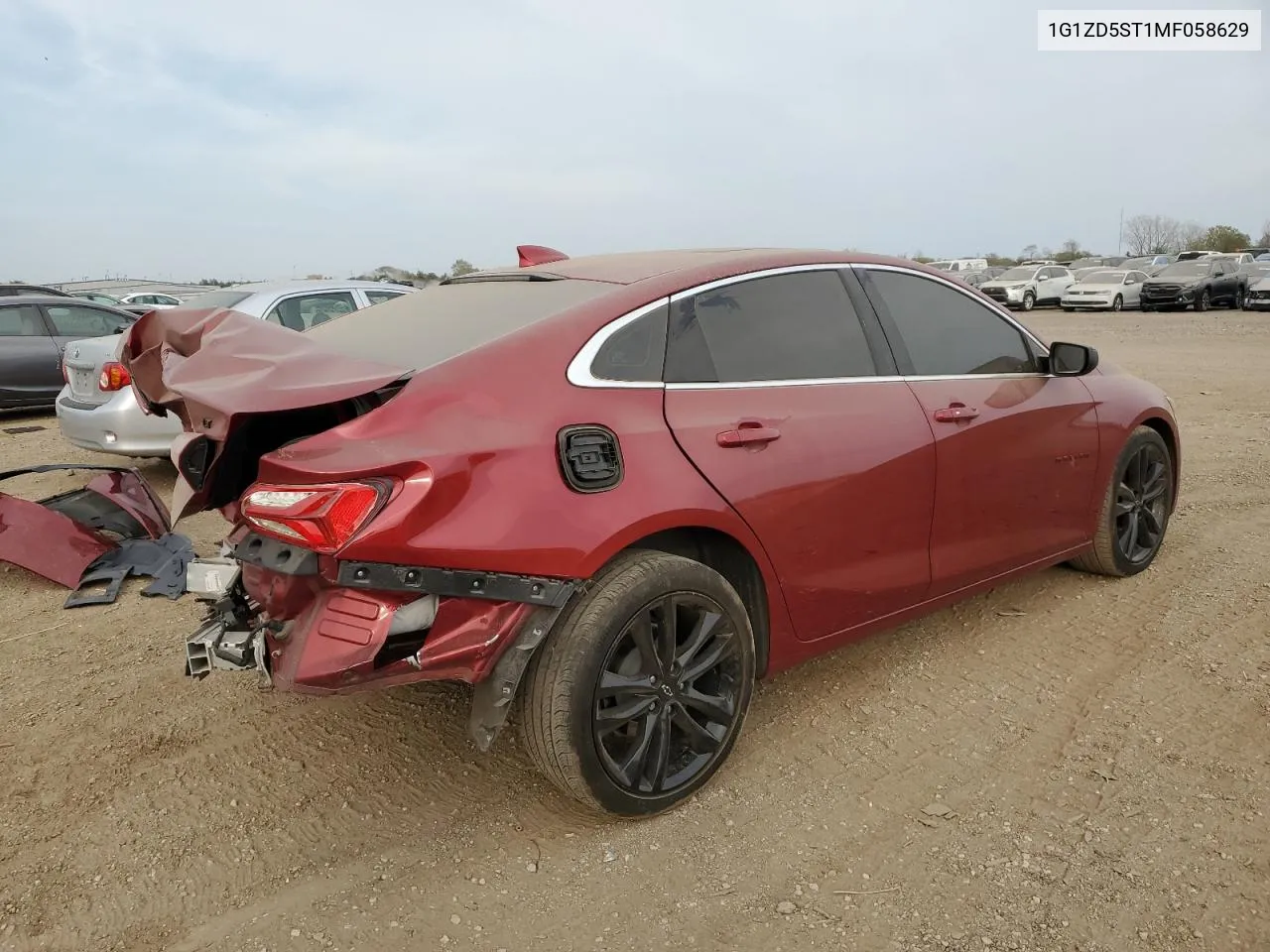 2021 Chevrolet Malibu Lt VIN: 1G1ZD5ST1MF058629 Lot: 75251234