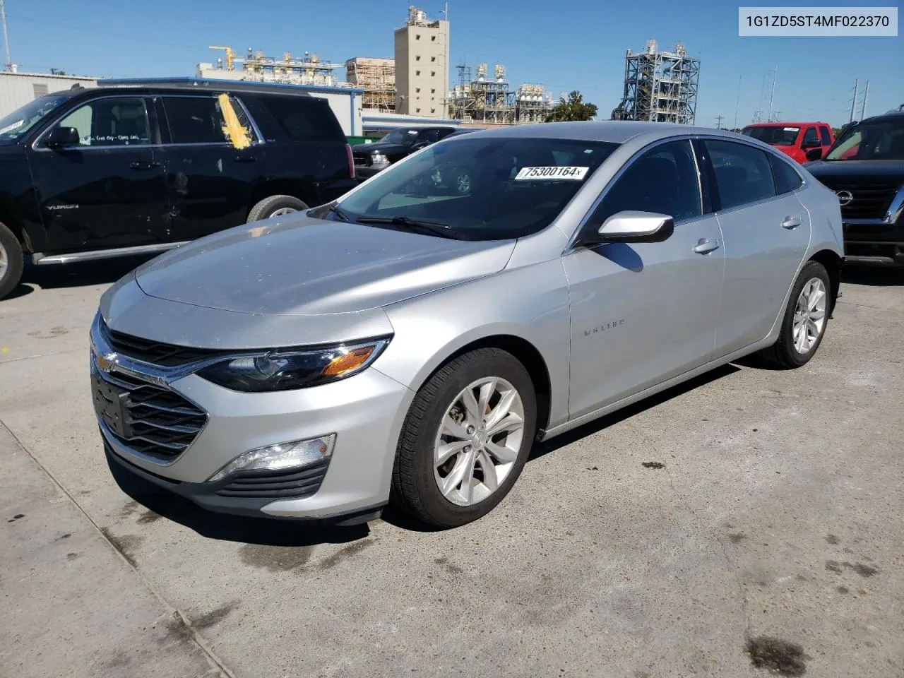 2021 Chevrolet Malibu Lt VIN: 1G1ZD5ST4MF022370 Lot: 75300164