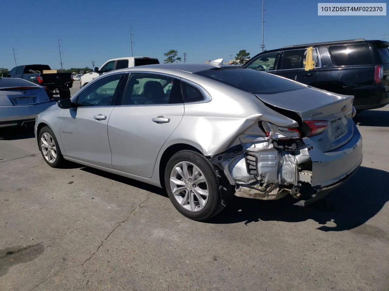 2021 Chevrolet Malibu Lt VIN: 1G1ZD5ST4MF022370 Lot: 75300164