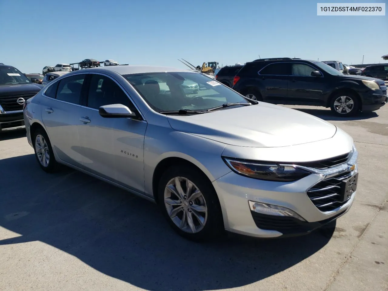 2021 Chevrolet Malibu Lt VIN: 1G1ZD5ST4MF022370 Lot: 75300164