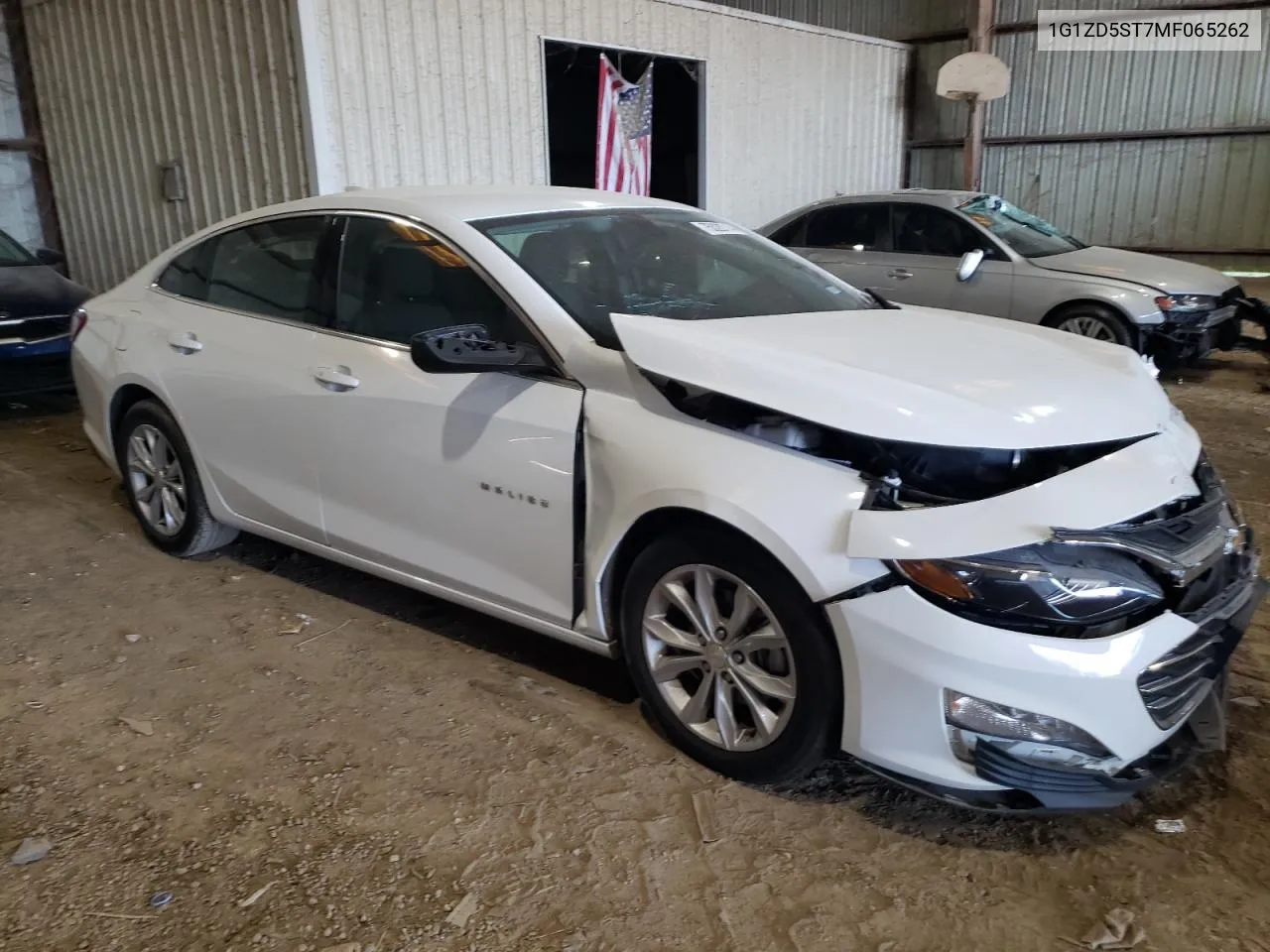 2021 Chevrolet Malibu Lt VIN: 1G1ZD5ST7MF065262 Lot: 75328714