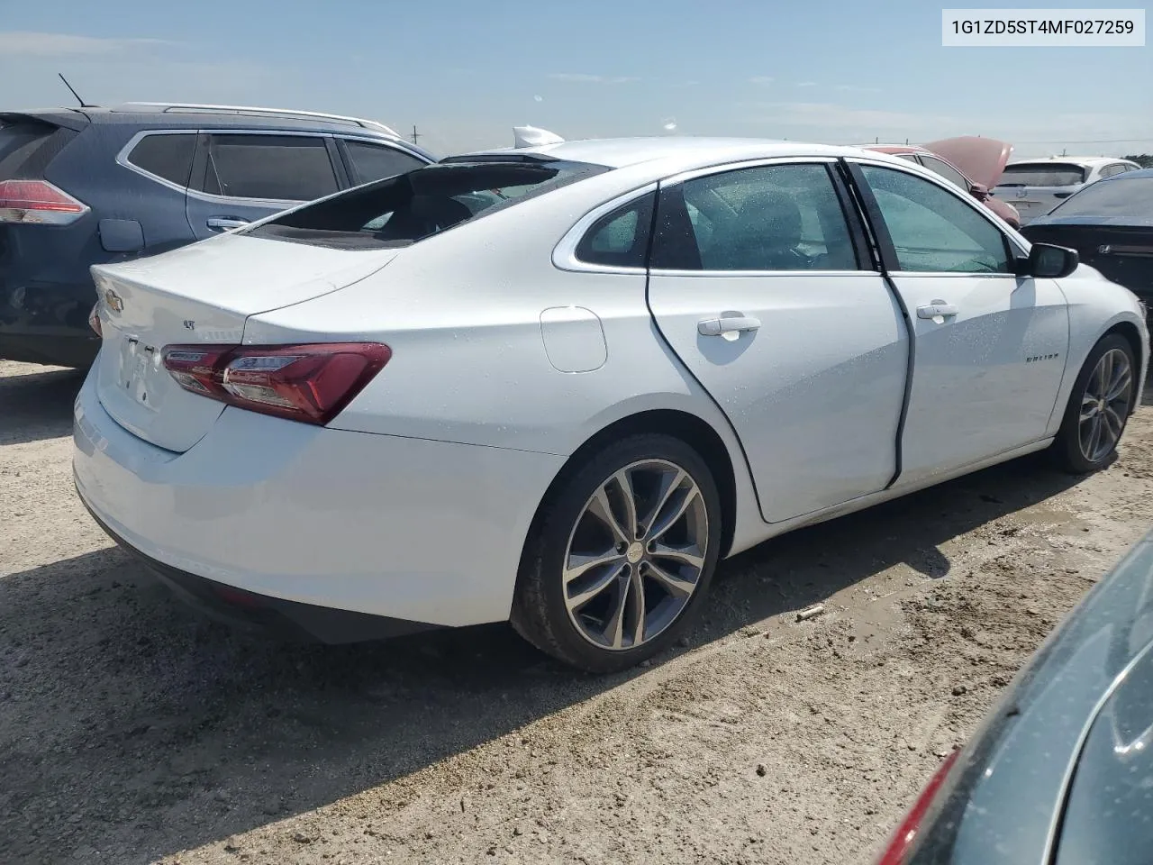 2021 Chevrolet Malibu Lt VIN: 1G1ZD5ST4MF027259 Lot: 75430734