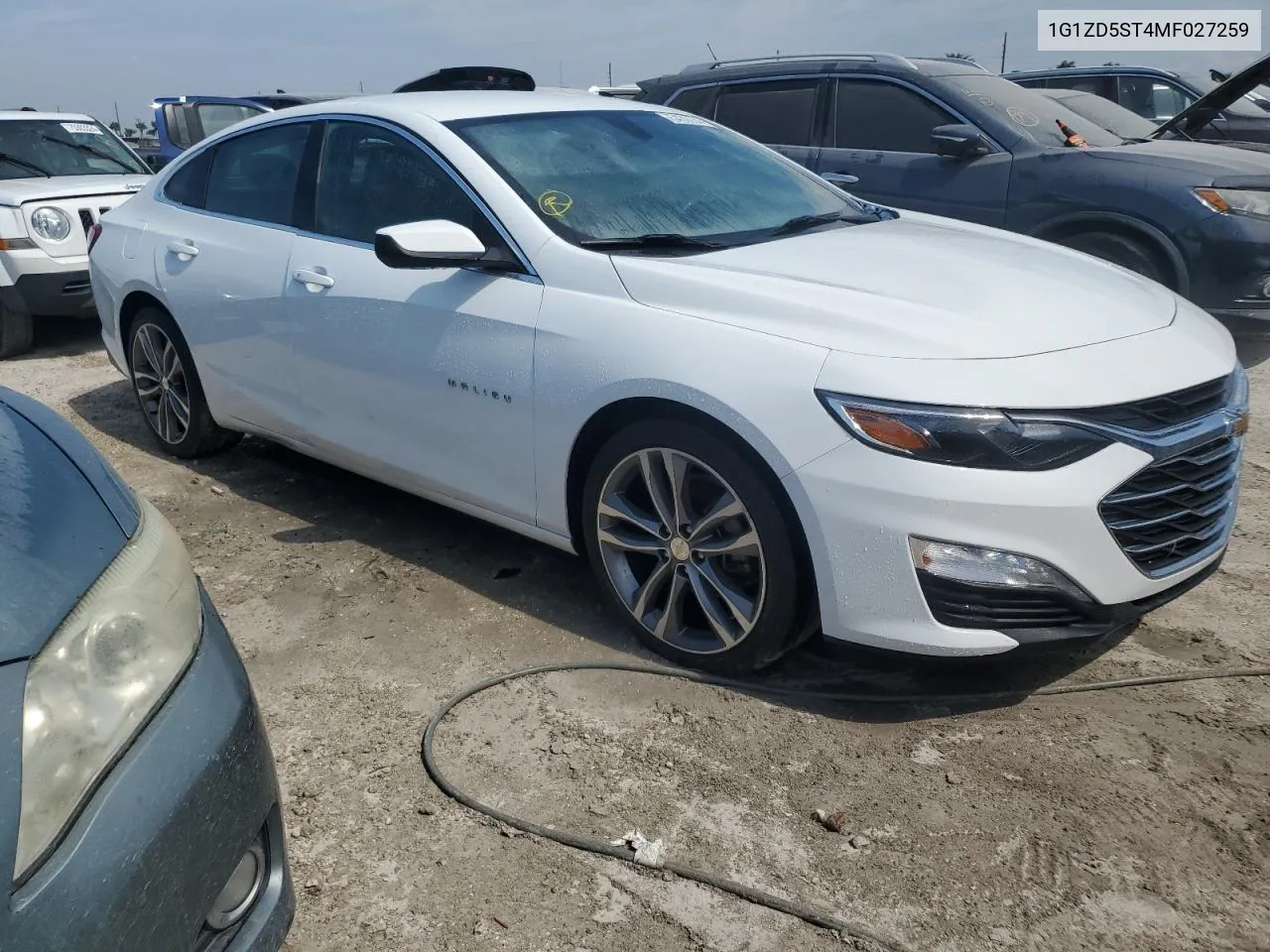 2021 Chevrolet Malibu Lt VIN: 1G1ZD5ST4MF027259 Lot: 75430734