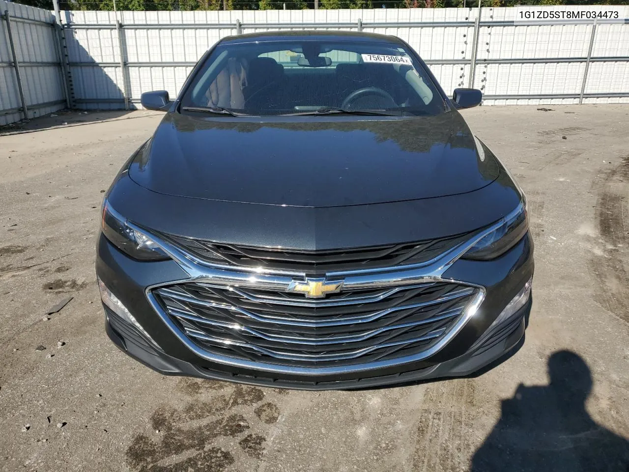 2021 Chevrolet Malibu Lt VIN: 1G1ZD5ST8MF034473 Lot: 75673064