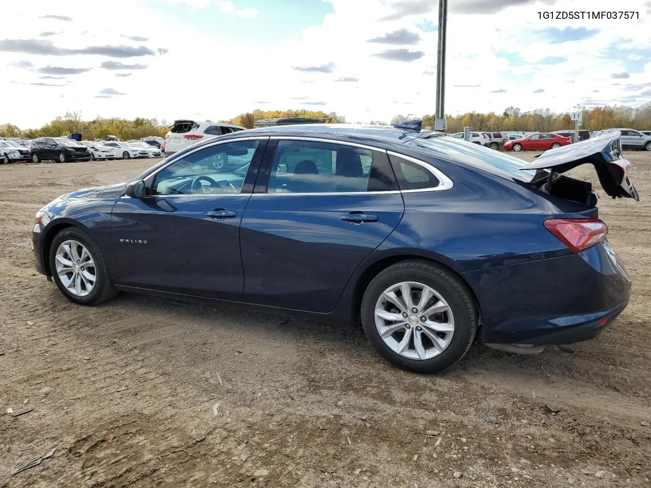 2021 Chevrolet Malibu Lt VIN: 1G1ZD5ST1MF037571 Lot: 75793454